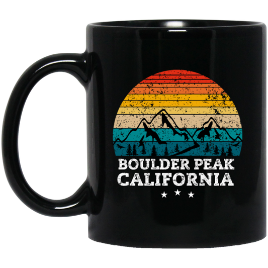 Retro BOULDER PEAK California, BOULDER PEAK Gift