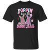 Love Bunny, Poppin Down The Bunny Trail, Pinky Bunny Gift, Funny Bunny Unisex T-Shirt