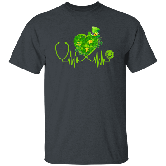 Shamrock Gift Irish Nurse St Patricks Day Stethoscope Heartbeat