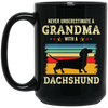 Retro Never Underestimate Grandma With A Dachshund Gift