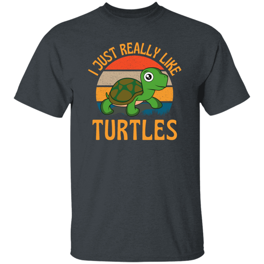 Retro I Just Really Like Turtles, Funny Turtles