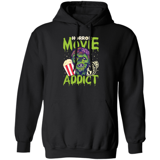 Horror Movie Gift, Zombie Film Gift, Horror Movie Addict, Halloween Gift Pullover Hoodie