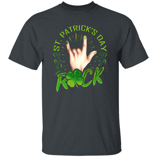 Rock Lover, St Patricks Day, Sign Of The Horns Hand Logo Gift Unisex T-Shirt