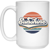 Retro Sunshine, Love Sunshine Gift, Sunshine Vintage, Sunshine Love Gift White Mug