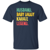 Retro Husband Baby Daddy Karate Legend Dad Unisex T-Shirt