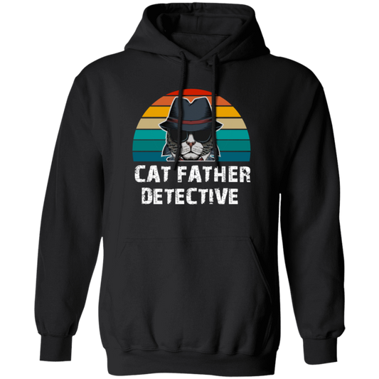 This Cat Father Detective Funny, Cat Lover Hoodie is perfect for the cat lover in your life. It features a unique design that brings the humor of a cat detective to the classic style of a hoodie. Plus, the comfortable hoodie material will keep your favorite person cozy during those chilly winter days.