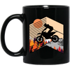 Gift For Extreme Sport Lover Dirtbike Motorbike Black Mug