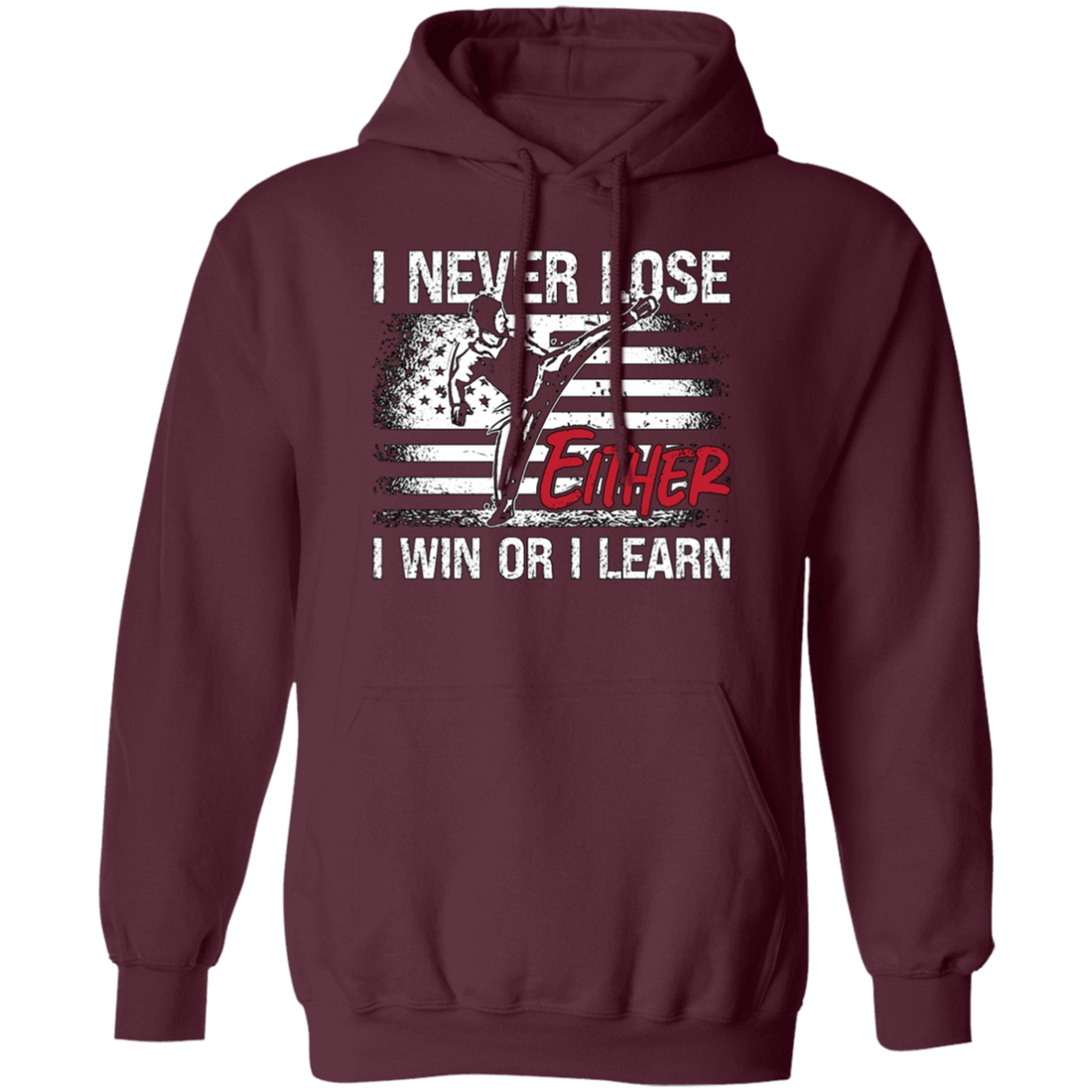 I Never Lose Taekwondo, I Win Or I Learn Gift, American Flag