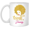 Black Queens Are Born In January Birthday for Women White Mug