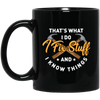 The Carpenter Gift, I Fix Stuff Funny Handyman, Craftsman Black Mug