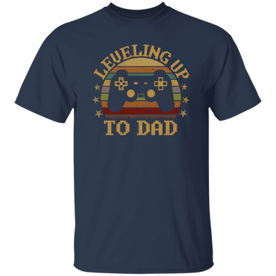 Retro Leveling Up To Dad New Parent Gamer Unisex T-Shirt