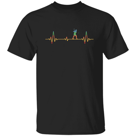 Retro Tennis Heartbeat Ecg Tennis Player Gift