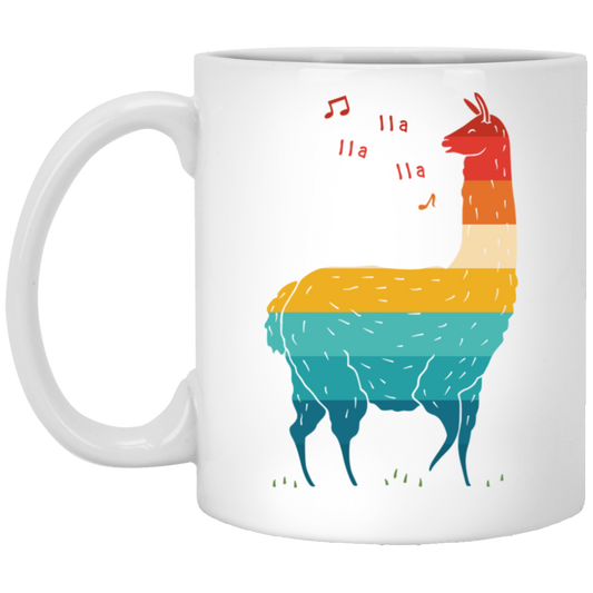 Song Of The Llama Retro Llama Animal But Love To Sing