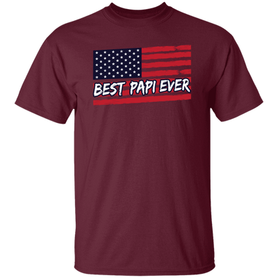 Best papi ever Vintage, American US Flag Grandpa