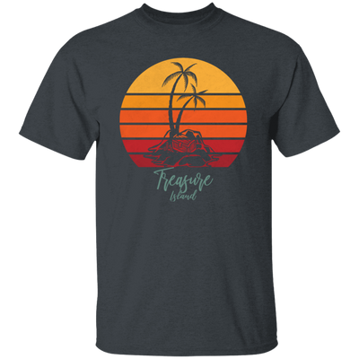 Beautiful Motive In Retro Style Treasure Island - Sunset Vintage Style Unisex T-Shirt