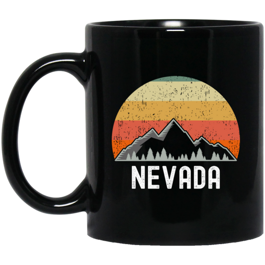 Retro Nevada Sunset Retro Vintage Nature Mountain Hiking