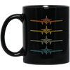 M20J Airplane Gift For Flight School Training Love Aviation Pilot Vintage Black Mug