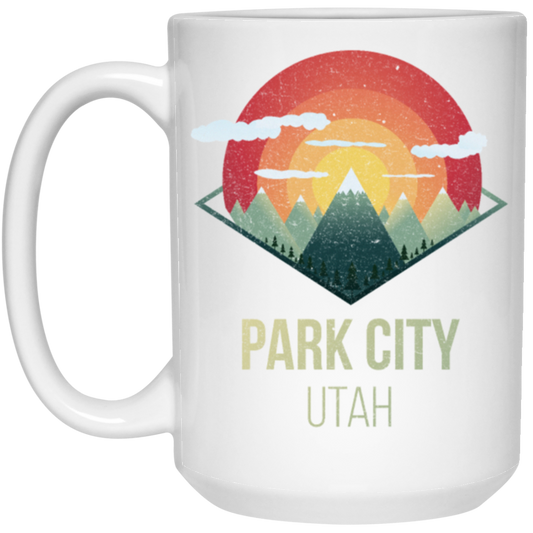 Snowboard Park City Utah Ski Winter Gift, Retro Park City