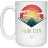 Snowboard Park City Utah Ski Winter Gift, Retro Park City