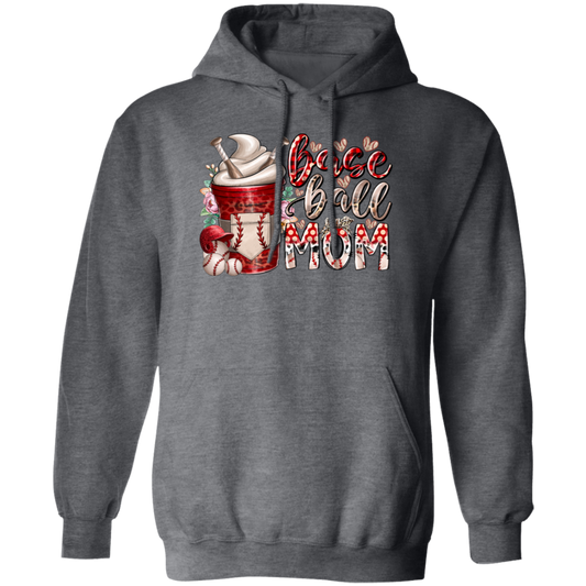 Gift For Mom, Mother's Day Gift, Best Mom Gift, Coffee Lover Gift, Best Baseball Lover Pullover Hoodie