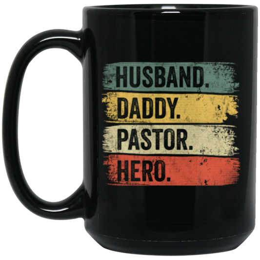 Retro Husband Gift Husband Daddy Pastor Hero