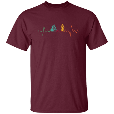 Cycling Heartbeat, Retro Heartbeat Cycling Lover