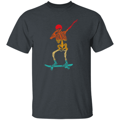 Cool Dabbing Skater Design For Men And Boys Skeleton Vintage Unisex T-Shirt