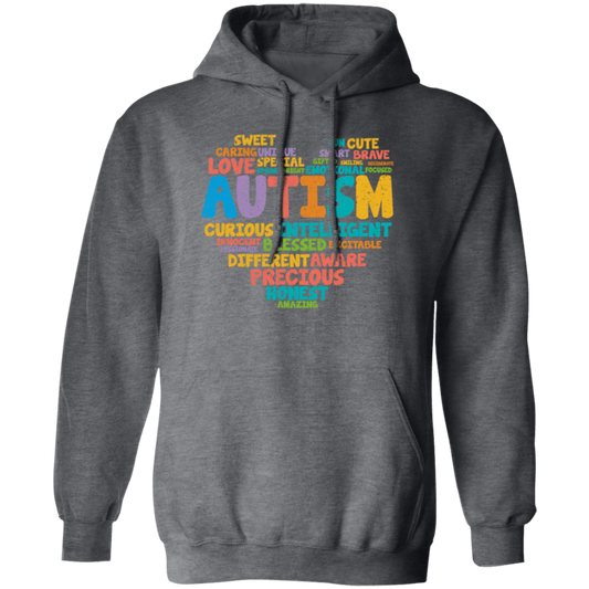 Autism Love Gift, Healing Gift, Heal Autism, Autism Awareness, Retro Gift, Autism Vintage Pullover Hoodie