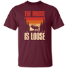 Forest Love Gift, The Moose Is Loose, Retro Moose Gift