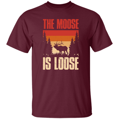 Forest Love Gift, The Moose Is Loose, Retro Moose Gift