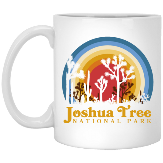 Joshua Tree Park Lover, National Gift, Retro Park Gift, Mountain Lover Gift, Joshua Tree White Mug