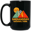 Best National Park, Shenandoah Lover Gift, Best Retro Mountain Love Black Mug