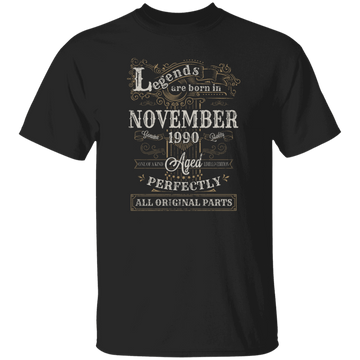 Saying Legends Are Born In November 1990 Birthday Gift