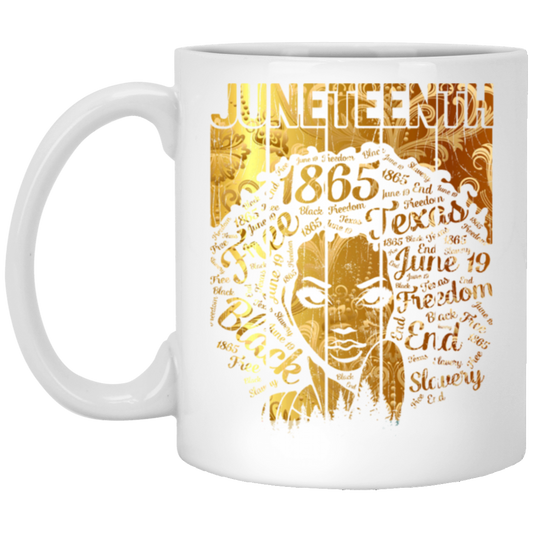 Black Woman 1865 Juneteenth, Natural Hair Black Hair Gold Style