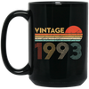 Birthday Gift Vintage Classic Born In 1993 Gifts Black Mug