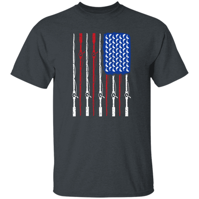 American Rod, Fishing American, Fisherman Lover, Fisherman Gift, Fish Rod Unisex T-Shirt