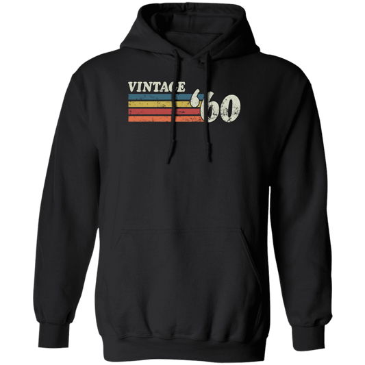 Vintage 1960, Birthday 60th Gift, Retro 60 Birthday Gift Pullover Hoodie