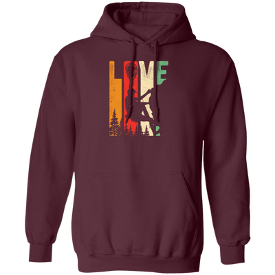 Retro Cool Rock Climbing, Mountain Climbing Tools Pullover Hoodie