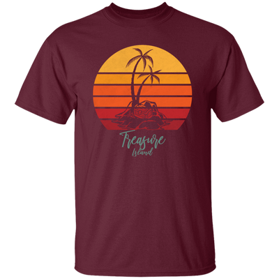 Beautiful Motive In Retro Style Treasure Island - Sunset Vintage Style Unisex T-Shirt