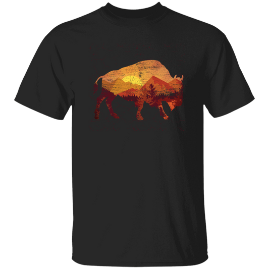 Buffalo Wild, Sunset Buffalo Color, Buffalo With Herd