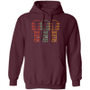 Retro Guitar Dad, Dad Guitar Chords Pullover Hoodie