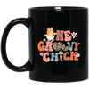 Love Chicken Gift, One Groovy Chick, Retro Chicken, Easter Gift Love Black Mug