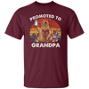 Vintage Promoted To Grandpa Bear, Bear Lover Gift In Vintage Unisex T-Shirt