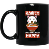 Funny Ramen You Make Miso Happy Black Mug