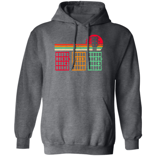 Retro Dad Guitar Gift, Chords Lover, Dad Love Guitar Pullover Hoodie