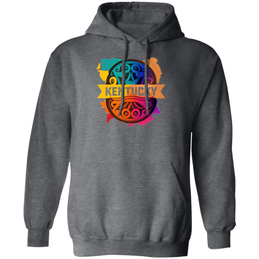 Love Kentucky, Best Of Colorful Gift, Mixed Pattern, Kentuky Lover Pullover Hoodie