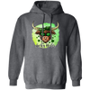 Bull Head Gift, Patricks Cow Lover, Lucky Heifer Gift, Bull And Shamrock Pullover Hoodie