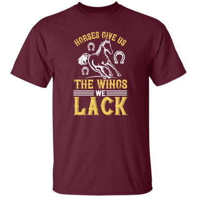 Horse Lover Gift, Horses Give Us The Wings We Lack, Retro Horse Love Gift, Best Horse Unisex T-Shirt