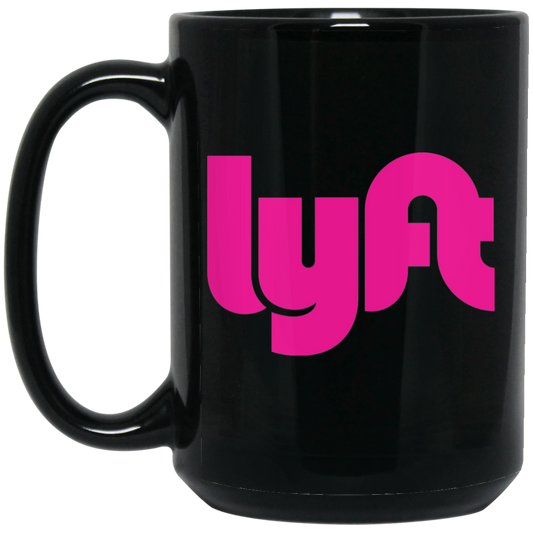 Lyft Gift, Lyft Driver, Lyft Design, Gift For Lyft Driver LYP03 Black Mug