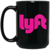 Lyft Gift, Lyft Driver, Lyft Design, Gift For Lyft Driver LYP03 Black Mug